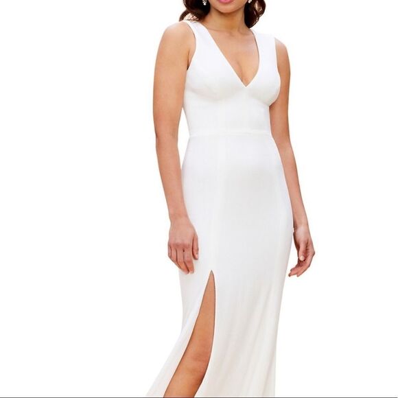 DRESS the Population Bridal Barbie Dress
luxe crepe Gown Wedding XXL NWT - Picture 9 of 14